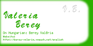 valeria berey business card
